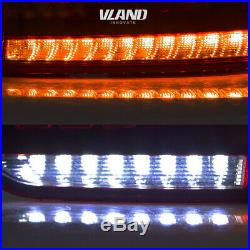 VLAND LED Tail Lights For VW GOLF MK6 GTI R 2010-2014 Full Smoked Rear Light