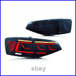 VLAND LED Tail Lights For VW JETTA MK6 2015-2018 Rear Lamp WithAnimation SMOKED