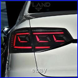 VLAND LED Tail Lights For VW JETTA MK6 2015-2018 Rear Lamp WithAnimation SMOKED