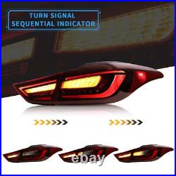 VLAND LED Tail Lights Set For 2011-15 Hyundai Elantra Sedan withSequential Signal