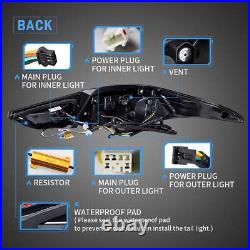 VLAND LED Tail Lights Set For 2011-15 Hyundai Elantra Sedan withSequential Signal