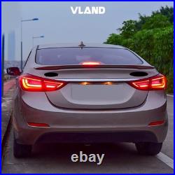VLAND LED Tail Lights Set For 2011-15 Hyundai Elantra Sedan withSequential Signal