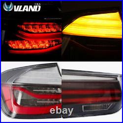 VLAND LED Tail Lights Smoked Fits For BMW 3 Series F30 2012-2015 LED Sequential