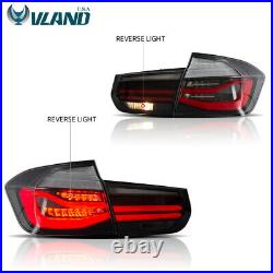 VLAND LED Tail Lights Smoked Fits For BMW 3 Series F30 2012-2015 LED Sequential