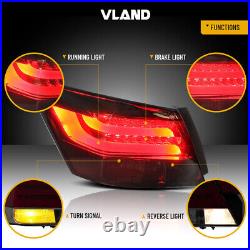 VLAND LED Tail Lights Smoked Lens Rear Lamp For 2008-2012 Honda Accord Sedan