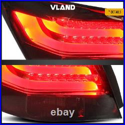 VLAND LED Tail Lights Smoked Lens Rear Lamp For 2008-2012 Honda Accord Sedan