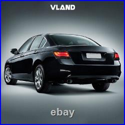 VLAND LED Tail Lights Smoked Lens Rear Lamp For 2008-2012 Honda Accord Sedan