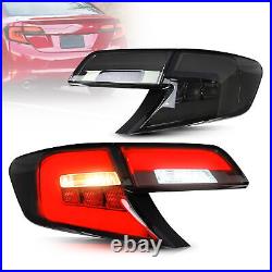 VLAND LED Tail Lights Smoked Rear Lamps Assembly For Toyota Camry 2012 2013 2014