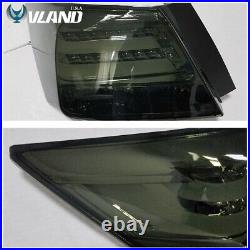 VLAND LED Tail Lights for Honda Accord 2008-2012 LED Rear Smoked Lens