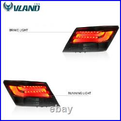 VLAND LED Tail Lights for Honda Accord 2008-2012 LED Rear Smoked Lens