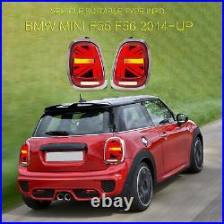 VLAND LED Tail lights Assembly for 2014-2021 BMW Mini Cooper F55 F56 F57 Chrome