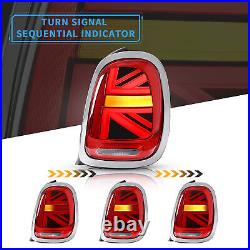 VLAND LED Tail lights Assembly for 2014-2021 BMW Mini Cooper F55 F56 F57 Chrome