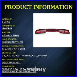 VLAND LED Tail lights For 2011-2014 Dodge Charger DRL Sequential & Animation