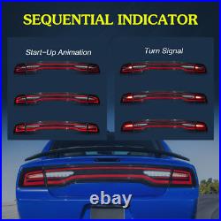 VLAND LED Tail lights For 2011-2014 Dodge Charger DRL Sequential & Animation