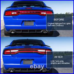 VLAND LED Tail lights For 2011-2014 Dodge Charger DRL Sequential & Animation