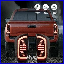VLAND LED Taillights For Toyota Tacoma 2016-2021 Sequential Indicators Near Lamp