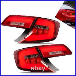 VLAND Pair LED Tail Lights Fit Toyota Camry 2012 2013 2014 Rear Lamps Assembly