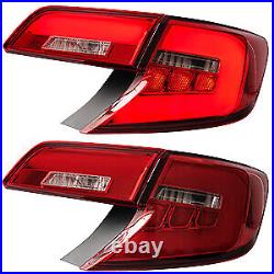VLAND Pair LED Tail Lights Fit Toyota Camry 2012 2013 2014 Rear Lamps Assembly