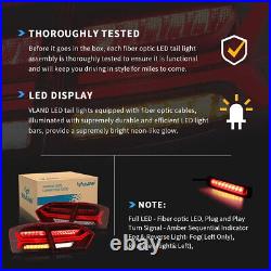 VLAND Pair RED LED Tail Lights Rear Lamps For 2011-2014 Volkswagen Jetta Mk6 L+R