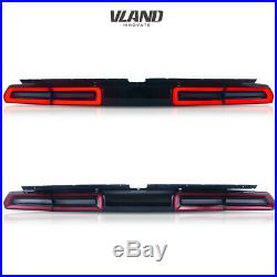 VLAND Pair Red LED Tail Lights For Dodge Challenger 2008-2014 LED Rear Lights