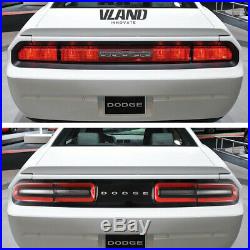 VLAND Pair Red LED Tail Lights For Dodge Challenger 2008-2014 LED Rear Lights