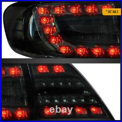 VLAND Pair Smoked LED Tail Lights For 2011-2013 Toyota Corolla Rear Brake Lamp