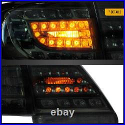 VLAND Pair Smoked LED Tail Lights For 2011-2013 Toyota Corolla Rear Brake Lamp
