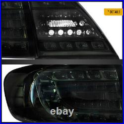 VLAND Pair Smoked LED Tail Lights For 2011-2013 Toyota Corolla Rear Brake Lamp