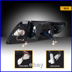 VLAND Pair Smoked LED Tail Lights For 2011-2013 Toyota Corolla Rear Brake Lamp