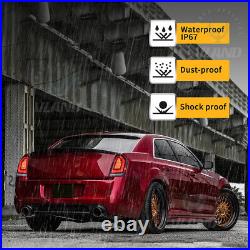 VLAND Pair Smoky LED Tail Lights For 2011-2014 Chrysler 300 WithStartup Animation