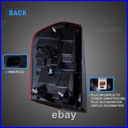 VLAND Pair Smoky LED Tail Lights For 2011-2014 Chrysler 300 WithStartup Animation