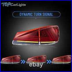VLAND Red LED Tail Lights For Lexus IS250 350 ISF 2006-2013 WithStart-up Animation