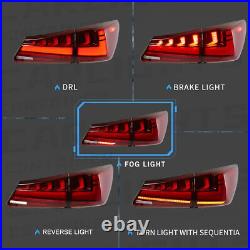 VLAND Red LED Tail Lights For Lexus IS250 IS350 ISF 2006-13 withStart-UP Animation
