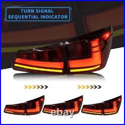 VLAND Red LED Tail Lights For Lexus IS250 IS350 ISF 2006-13 withStart-UP Animation