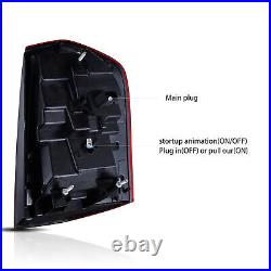 VLAND SMOKED LED Tail Lights Fit 2011-2014 Chrysler 300 Startup Sequential Pair