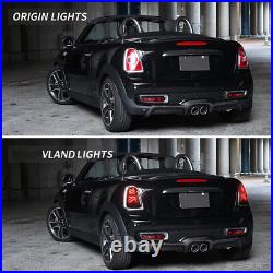 VLAND SMOKED LED Tail Lights For 2007-13 Mini Cooper R56 R57 R58 R59 Rear Lamps