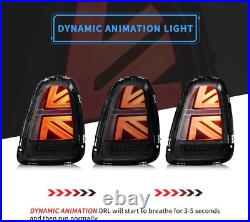 VLAND SMOKED LED Tail Lights For 2007-13 Mini Cooper R56 R57 R58 R59 Rear Lamps