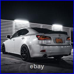 VLAND SMOKED LED Tail Lights For Lexus IS250 350 ISF 2006-13 withStartup Animation