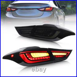 VLAND Smoke LED Tail Lights For 2011-2016 Hyundai Elantra Sequential Rear Lamps