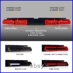 VLAND Smoked LED Tail Lights For 2008-14 Dodge Challenger withSequential Indicator