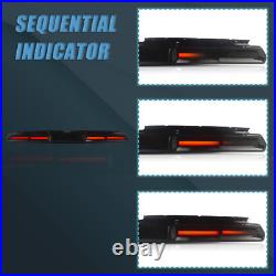 VLAND Smoked LED Tail Lights For 2008-14 Dodge Challenger withSequential Indicator