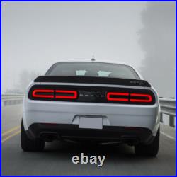 VLAND Smoked LED Tail Lights For 2008-14 Dodge Challenger withSequential Indicator