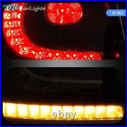 VLAND Smoked LED Tail Lights For 2010-2014 Volkswagen VW Golf 6 MK6 withSequential