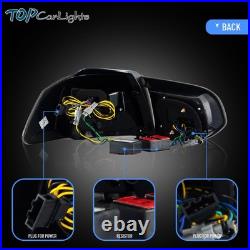 VLAND Smoked LED Tail Lights For 2010-2014 Volkswagen VW Golf 6 MK6 withSequential