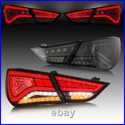 VLAND Smoked LED Tail Lights For 2011-2014 Hyundai Sonata WithSequential Signals