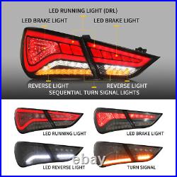 VLAND Smoked LED Tail Lights For 2011-2014 Hyundai Sonata WithSequential Signals