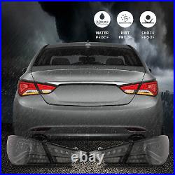 VLAND Smoked LED Tail Lights For 2011-2014 Hyundai Sonata WithSequential Signals