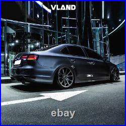 VLAND Smoked LED Tail Lights For 2011-2014 Volkswagen Jetta MK6 WithSequential