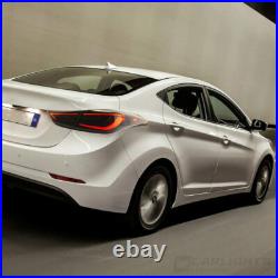 VLAND Smoked LED Tail Lights For 2011-2016 Hyundai Elantra Sequential Rear Lamps