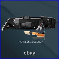 VLAND Smoked LED Tail Lights For 2014-2015 Chevrolet Chevy Camaro Rear Lamps L+R